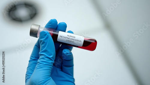 Blood sample tube for Metapneumo virus test, metapneumo virus can cause respiratory disease