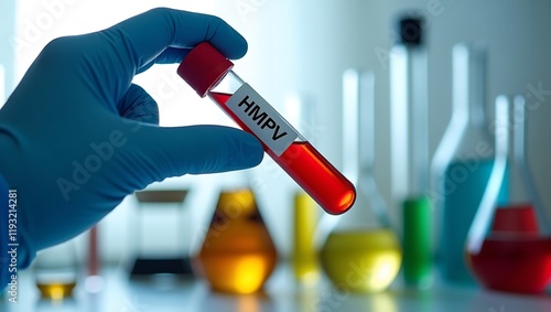 Blood sample tube for Metapneumo virus test, metapneumo virus can cause respiratory disease