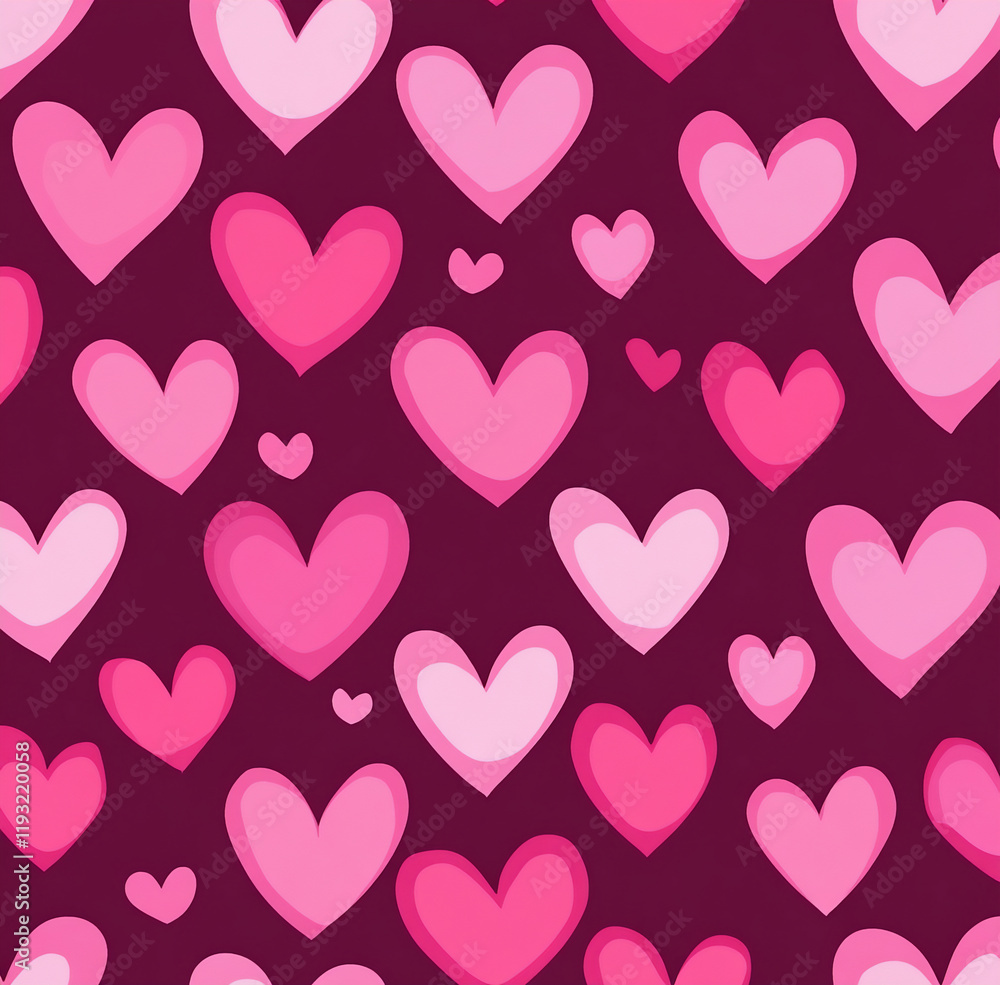 seamless pattern with hearts seamless pattern with hearts