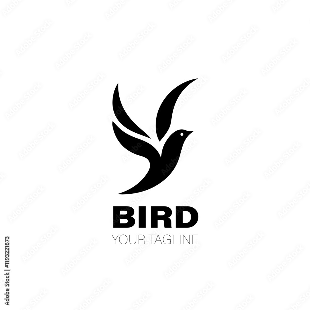 Obraz premium Bird Logo. Bird Logo Design. Bird Logo Brand. Bird Logo Vector Design Isolated on White Background