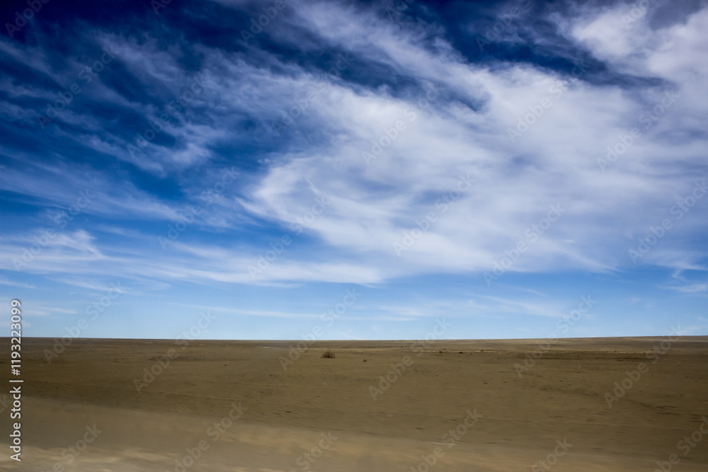 An empty windswept Plane in the desert in the south of Namibia An empty windswept Plane in the desert in the south of Namibia