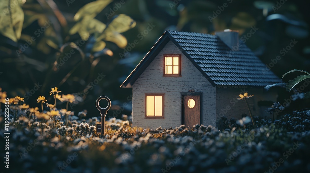 Small House on Grass