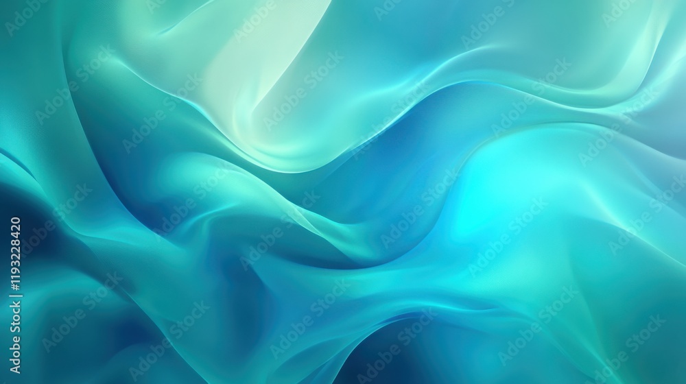Aqua Turquoise Satin Fabric Gradient Texture Aqua Turquoise Satin Fabric Gradient Texture