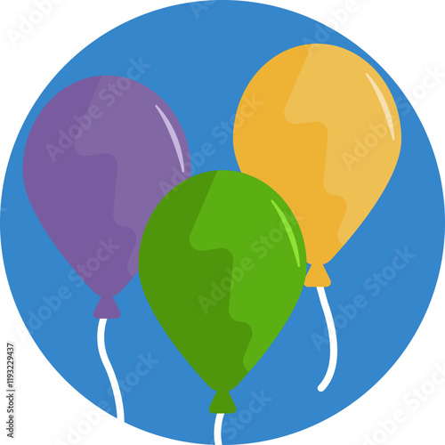 Mardi Gras Celebration: A cluster of festive balloons symbolizing joy and the lively spirit of Mardi Gras.