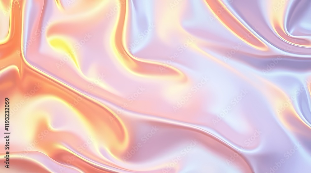 Obraz premium Iridescent silk fabric with shimmering reflections of brush strokes and luxurious feel