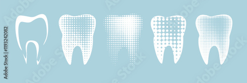 dental clinic vector logo tooth icon. hand drawn. Not AI, Vector illustration.
