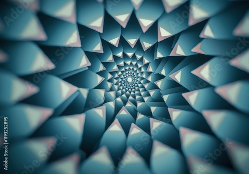 Wallpaper Mural Intricate Geometric Pattern with a Spiraling Effect Torontodigital.ca