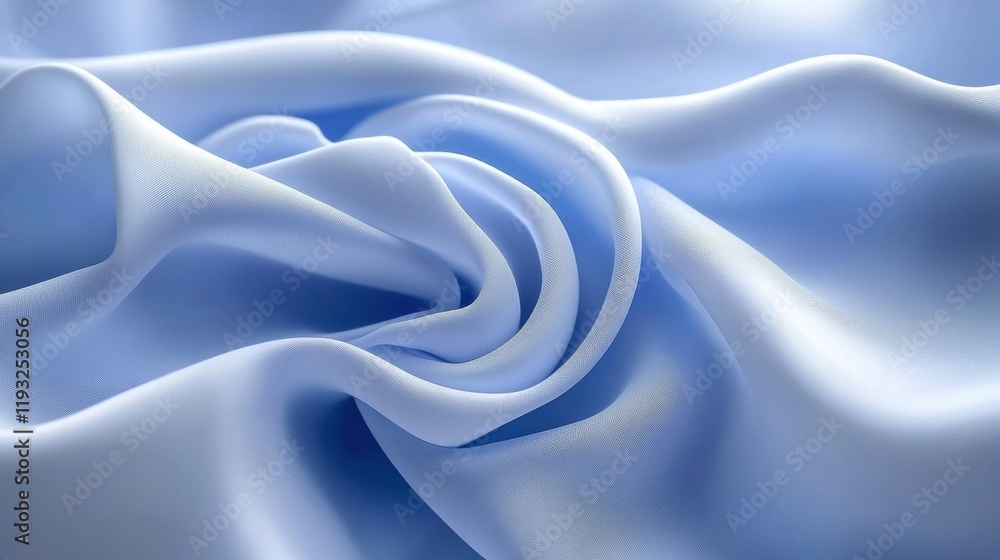 Fototapeta premium Soft Light Blue Satin Fabric Textured Background for Design