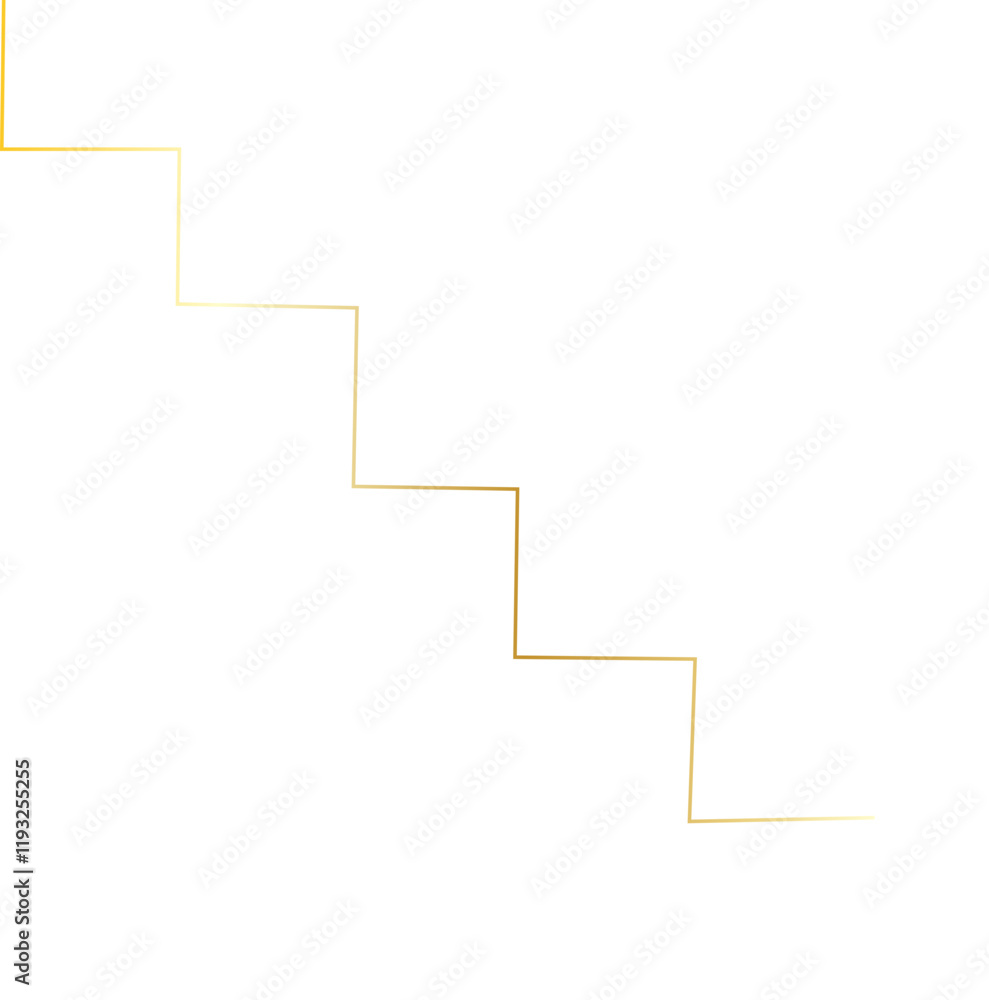 Elegant Golden Thread Line Art Elegant Golden Thread Line Art