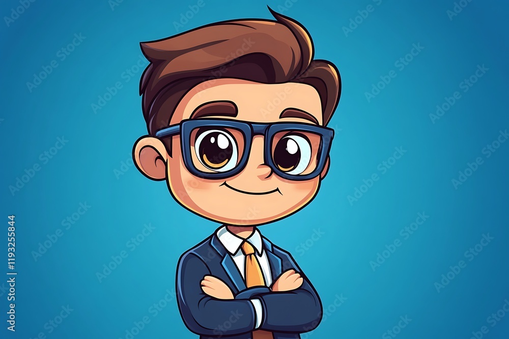 Cute Kid Business Manager Avatar in Formal Wear Cute Kid Business Manager Avatar in Formal Wear