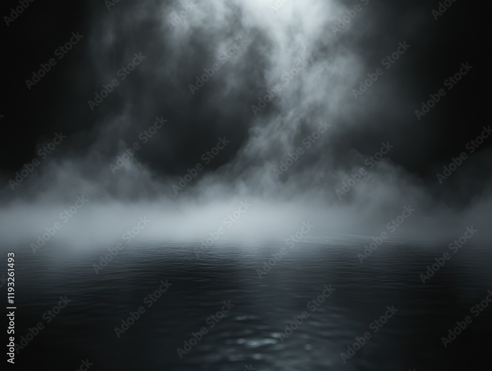 Fototapeta premium Mystical Foggy Lake at Dusk