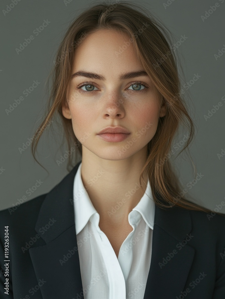 Professional Female Portrait with a Soft Focus Background Professional Female Portrait with a Soft Focus Background