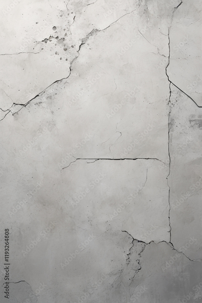 Obraz premium Cement walls have cracked patterns and white backgrounds for tile design, wallpaper, mobile display, computer display, website background, etc.