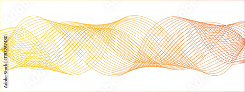 Technology Abstract wave flowing lines. Energy flow Frequency digital sound wave. Curved wavy lines tech futuristic motion background. Business curve lines in transparent background. 