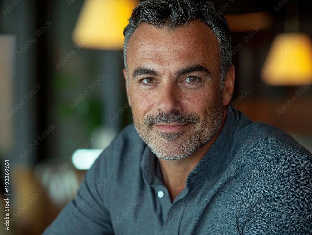 Fototapeta premium Confident Dining Restaurant Owner
