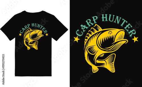 fishing t-shirt design, fishing vector design photo