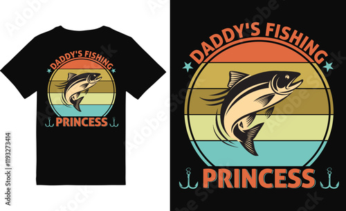 fishing t-shirt design, fishing vector design photo