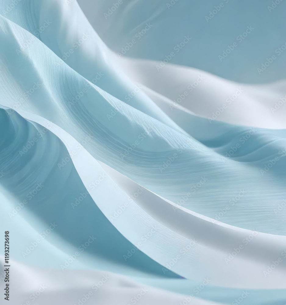 Abstract wave pattern in soft blues and whites on a pale blue background, nuanced, serene, dreamy Abstract wave pattern in soft blues and whites on a pale blue background, nuanced, serene, dreamy