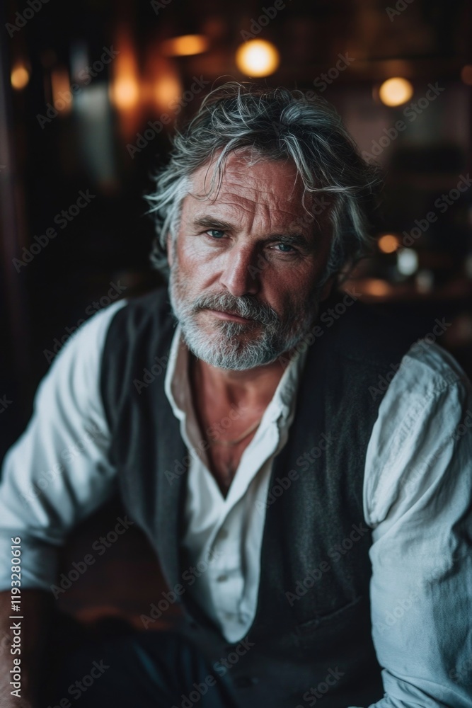 Man with Grey Hair Man with Grey Hair
