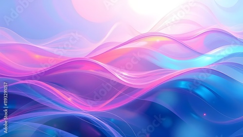 Wallpaper Mural abstract background with waves Torontodigital.ca