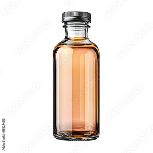 Wallpaper Mural A clear glass bottle filled with amber liquid. Torontodigital.ca