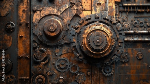 Wallpaper Mural Industrial rusty background Torontodigital.ca