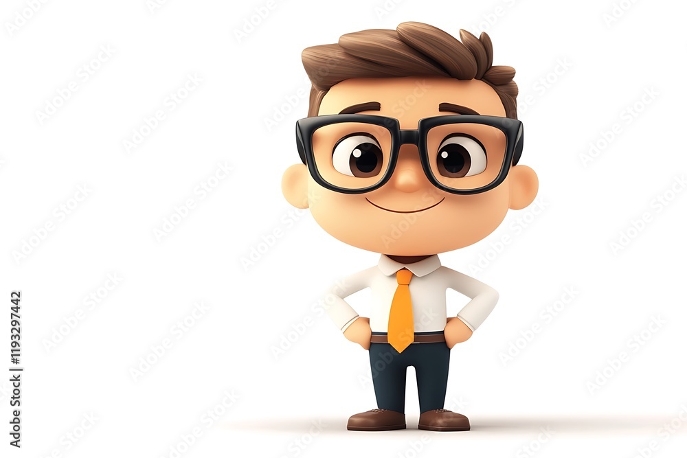 Smiling Young Businessman Cartoon Character1 Smiling Young Businessman Cartoon Character1