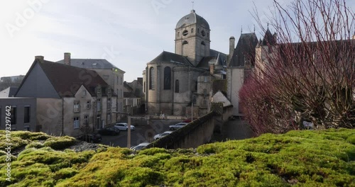 Basilique Notre-Dame de Alencon France 4K video.