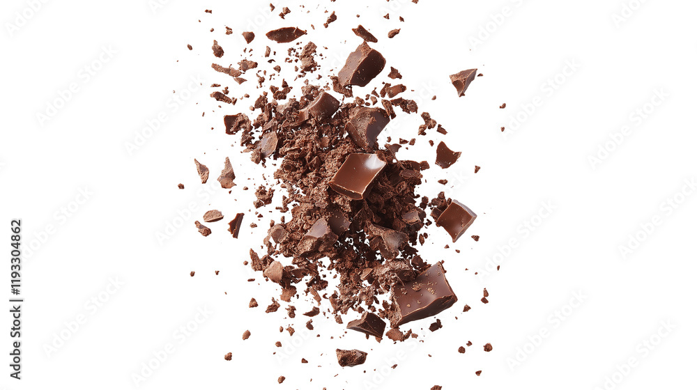 Chocolate splash background isolated on a white background Chocolate splash background isolated on a white background