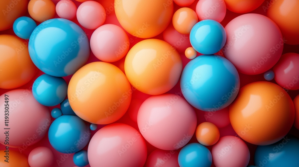 Playful colorful balloons in abstract composition Playful colorful balloons in abstract composition