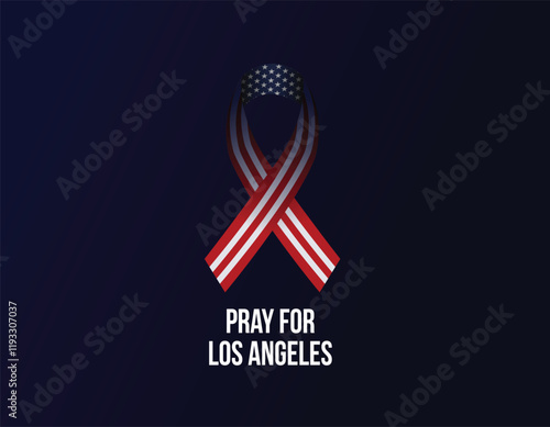 Pray for Los Angeles, California concept background.