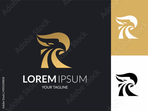 Letter R Eagle Logo Design