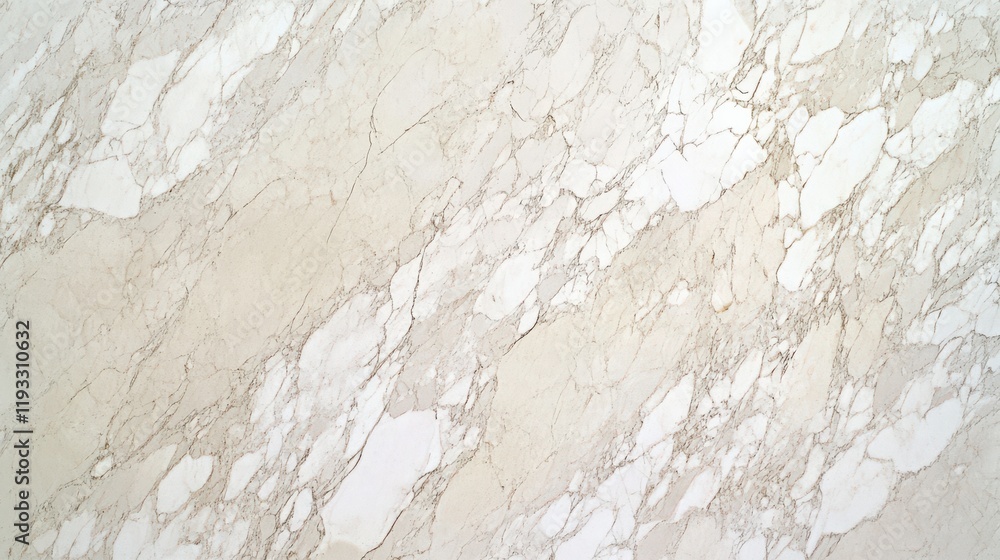 Obraz premium Elegant beige marble texture featuring subtle white and cream veins with a polished finish, perfect for luxurious interiors