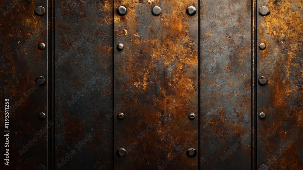 Fototapeta premium Industrial rusty background