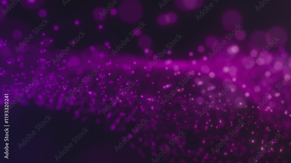 Vibrant Purple Particle Wave Animation Vibrant Purple Particle Wave Animation