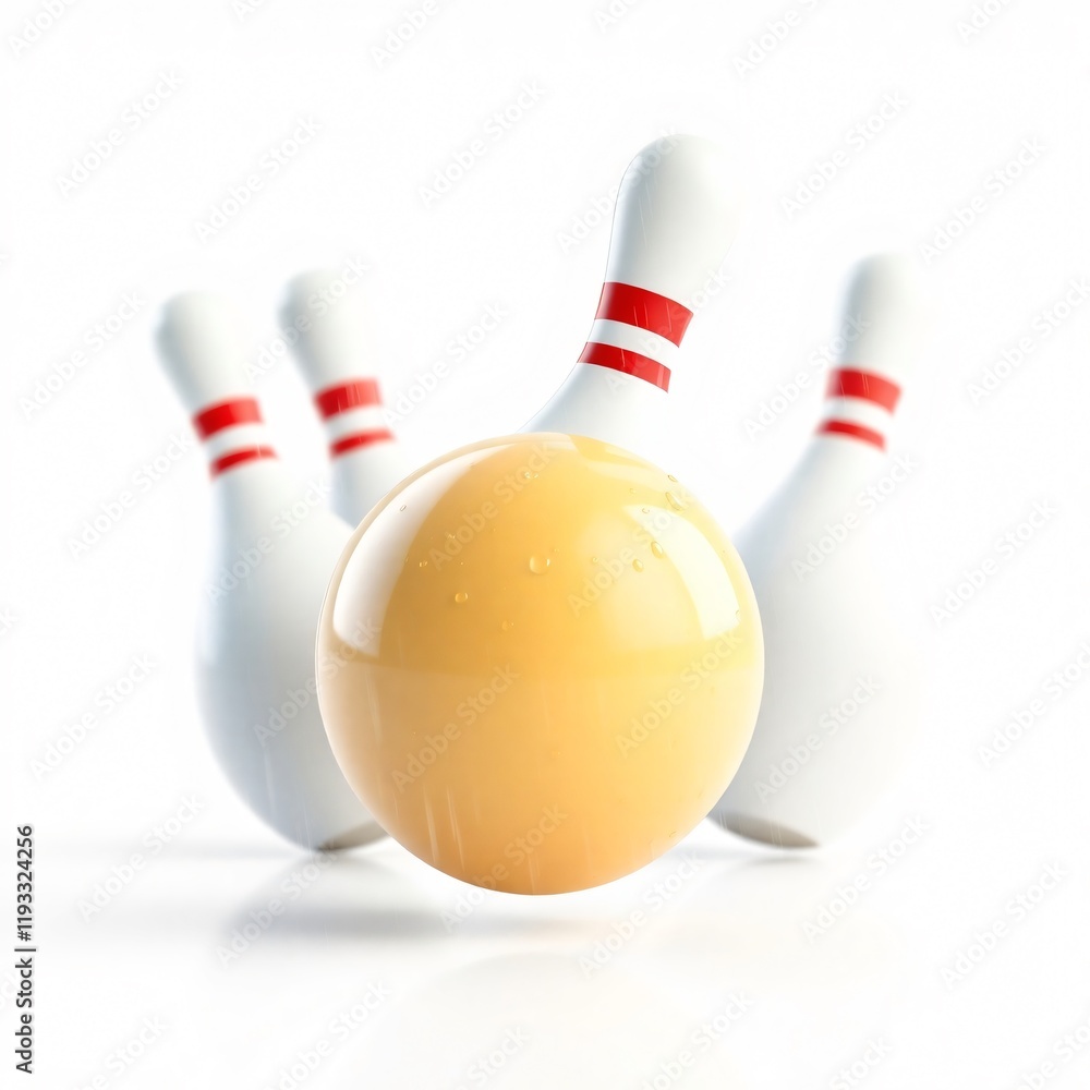 Bowling Ball and Pins: A Striking Image of Sport and Recreation Bowling Ball and Pins: A Striking Image of Sport and Recreation