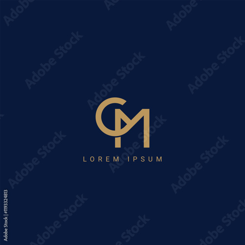 Initial letter CM, MC modern monogram and elegant logo design, premium logo on luxury background