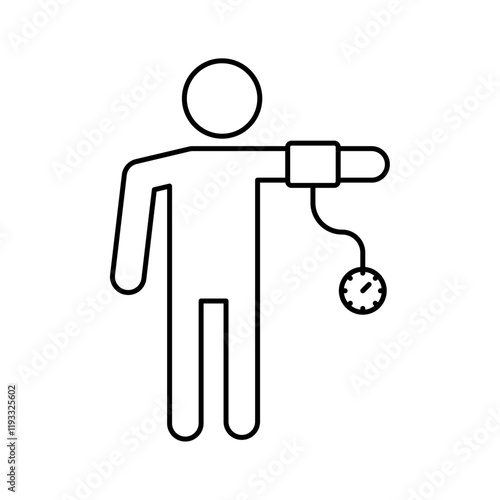 Blood pressure icon Flat illustration sign
