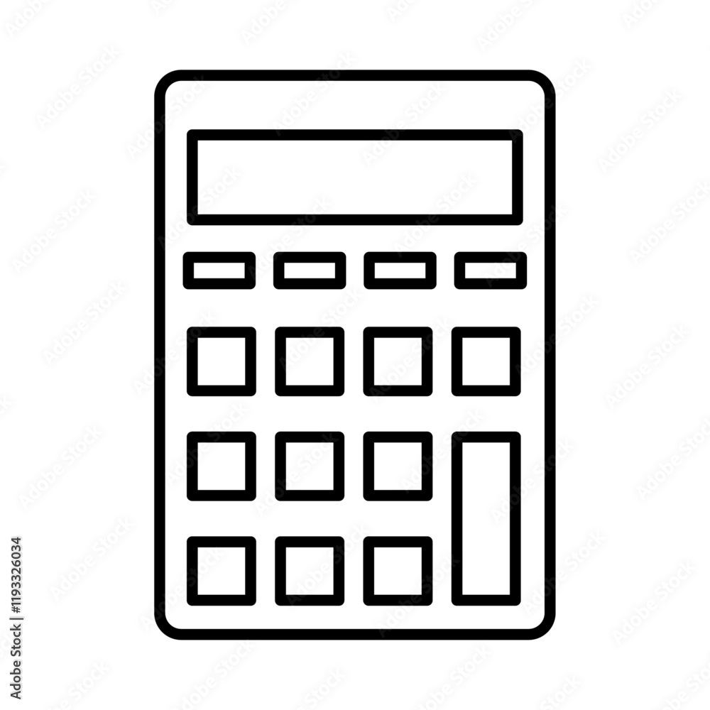 Calculator icon Flat illustration sign Calculator icon Flat illustration sign