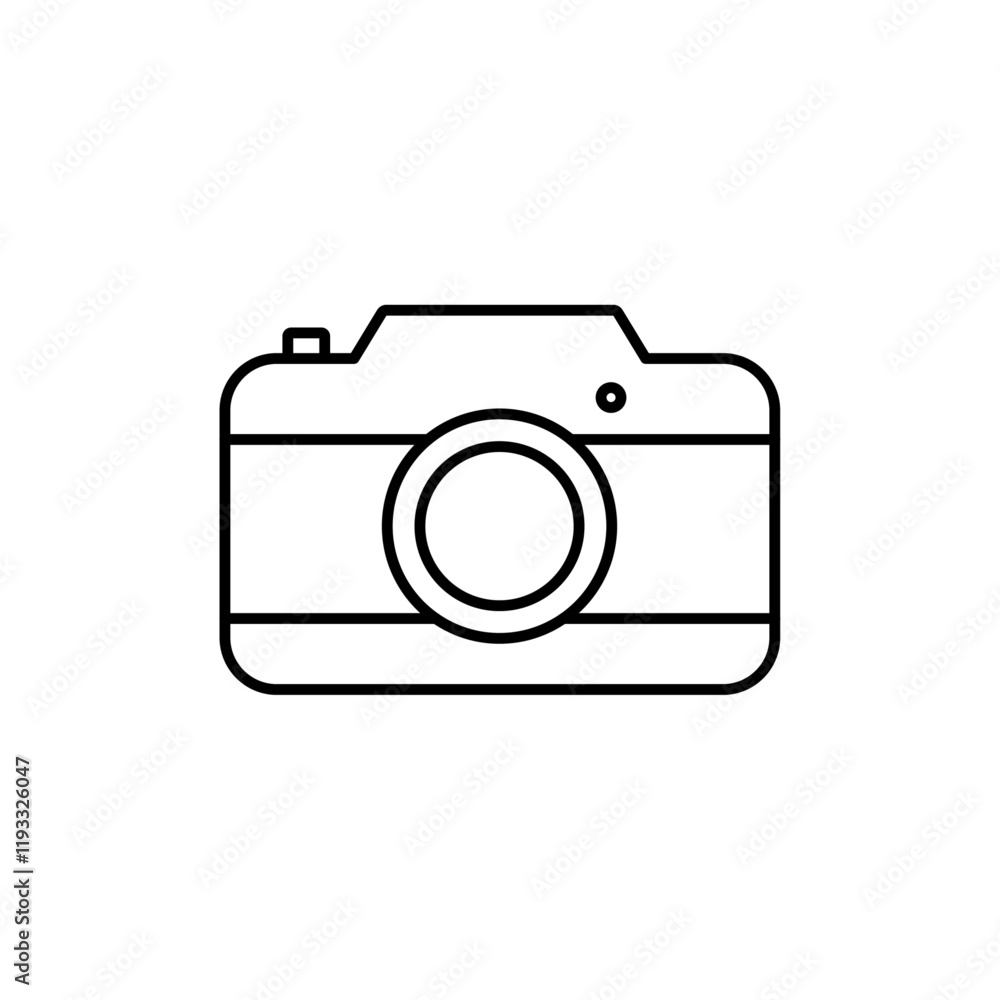 Camera icon Flat illustration sign Camera icon Flat illustration sign