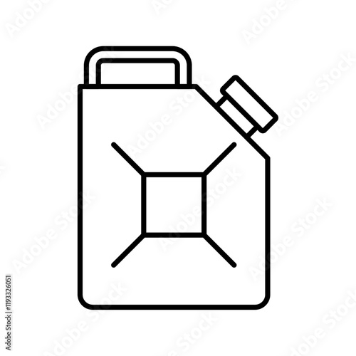canister of motor oil icon Flat illustration sign