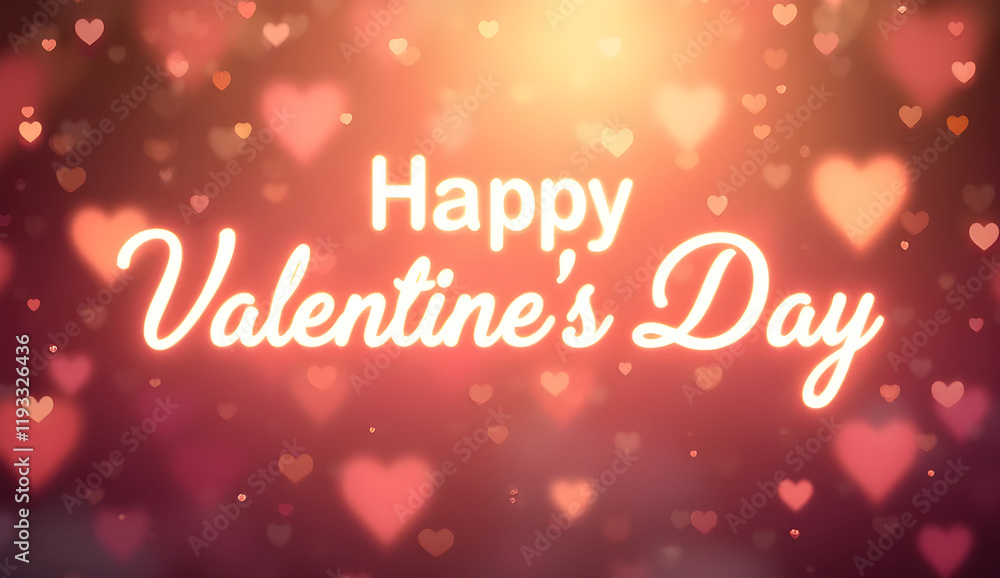 Luminous Valentine's Day greeting radiating warm, romantic light with drifting heart shaped elements, embodying passionate celebration of love Luminous Valentine's Day greeting radiating warm, romantic light with drifting heart shaped elements, embodying passionate celebration of love