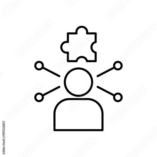 Complexity icon Flat illustration sign