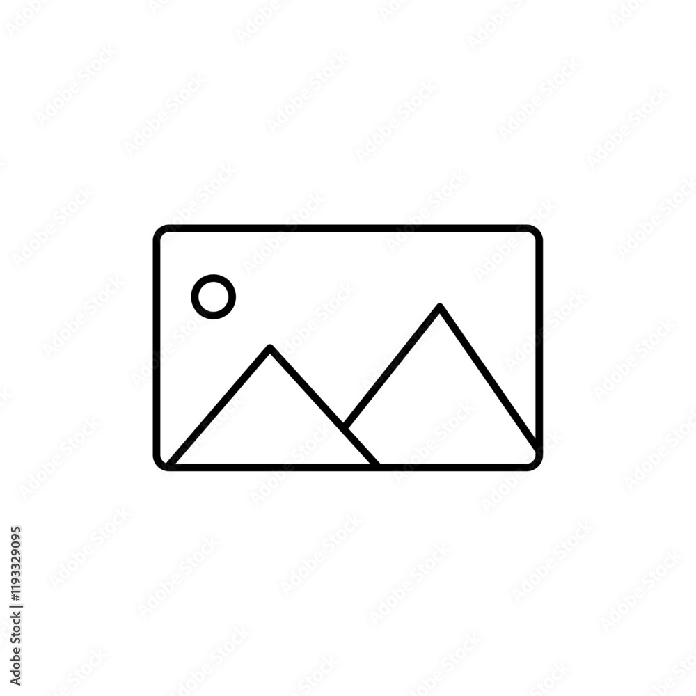 image or photo icon Flat illustration sign image or photo icon Flat illustration sign