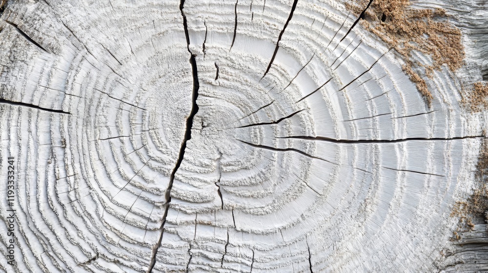 Naklejka premium Vintage white wood texture with intricate natural patterns, ideal for retro design