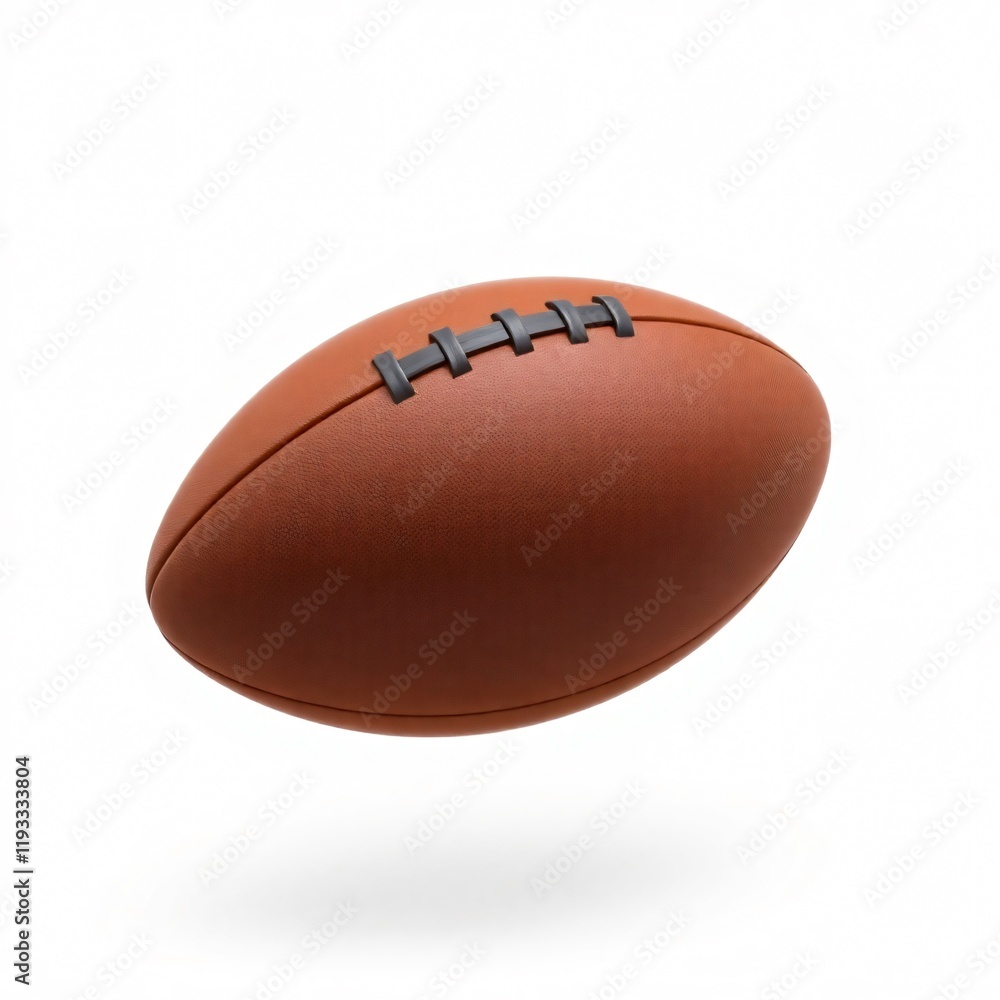 American Football Ball, Studio Shot, Isolated on White Background American Football Ball, Studio Shot, Isolated on White Background