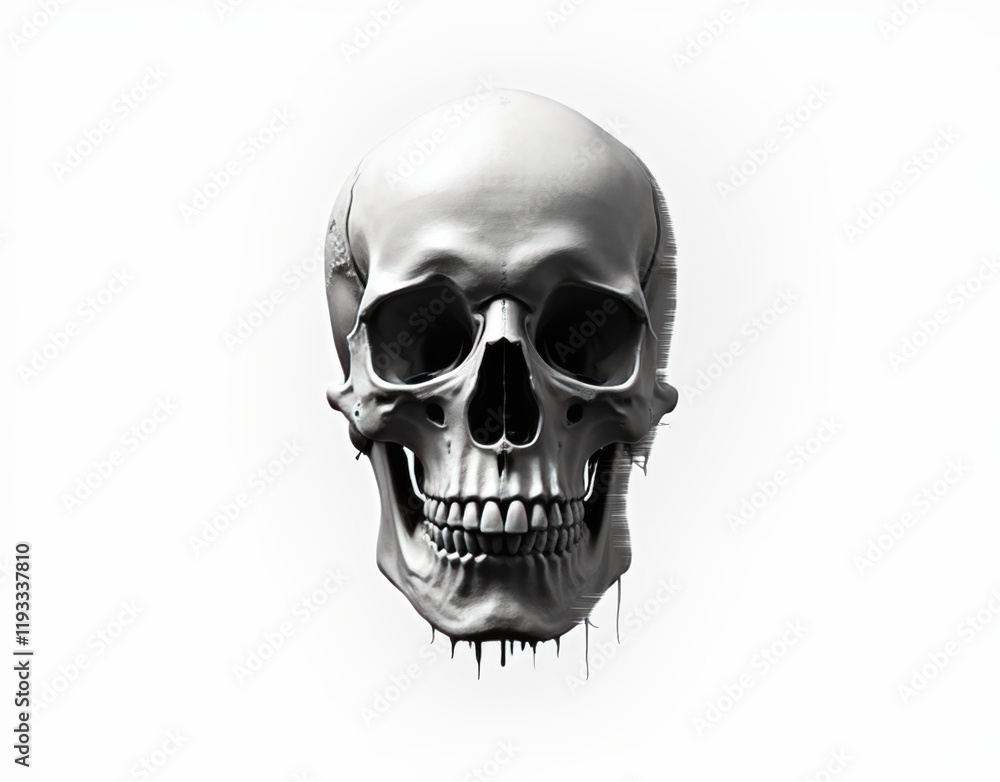 human skull isolated on white human skull isolated on white