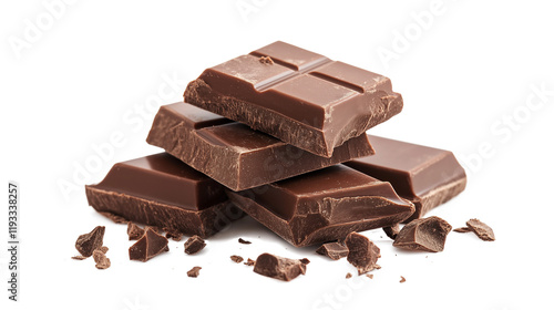  ingredient for making chocolate - cocoa isolated on a white background