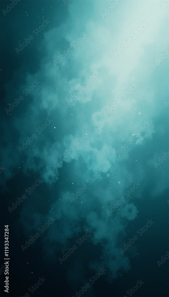 Fototapeta premium Teal Glow in Abstract Depth with Soft Texture