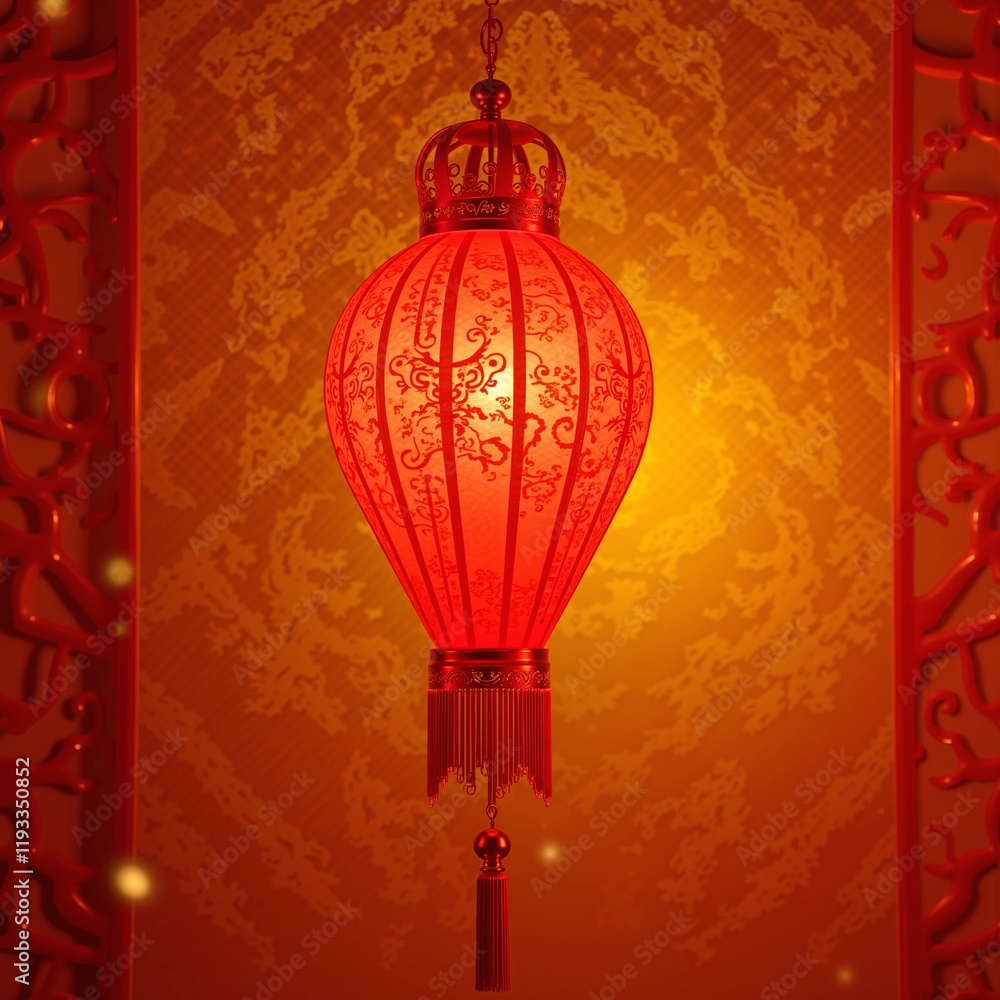 Chinese New Year Lanterns - symbolize luck, prosperity, and harmony. Popular designs include red and gold colors, dragon motifs, and calligraphy, making them key decorations for festival Chinese New Year Lanterns - symbolize luck, prosperity, and harmony. Popular designs include red and gold colors, dragon motifs, and calligraphy, making them key decorations for festival